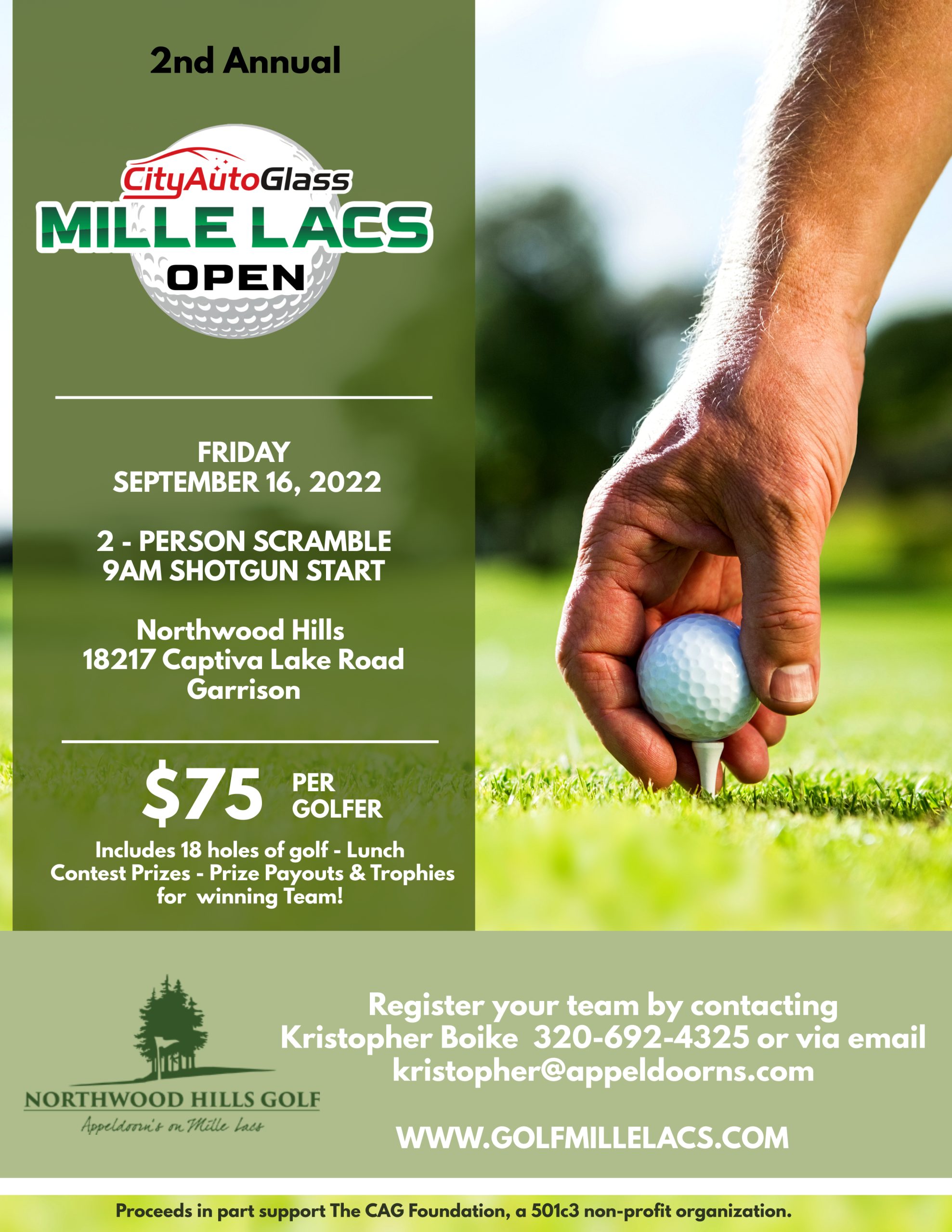 2022 Golf Advertising Flyer